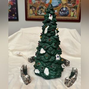 Dept 56, #56-55654, heritage Village collection, town tree set of five